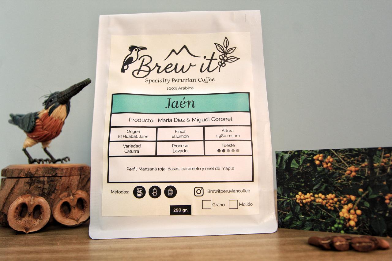 Empaque de café Brew It Jaén
