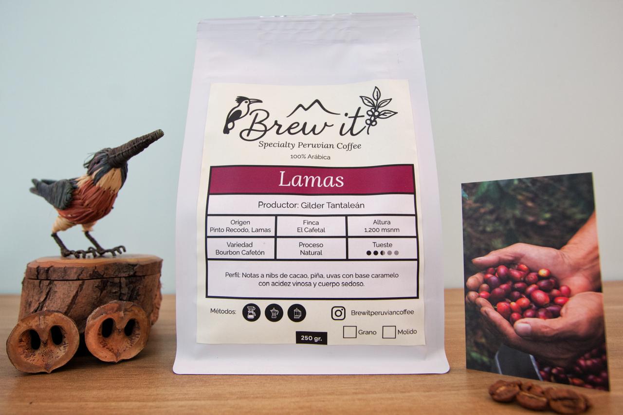 Empaque de café Brew It Lamas